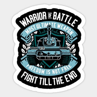 Warrior Of Battle Sticker